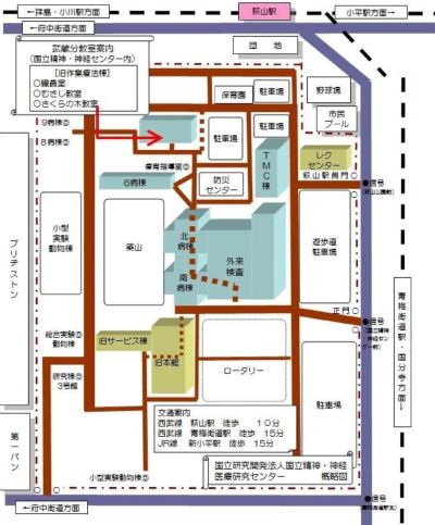 分教室案内図