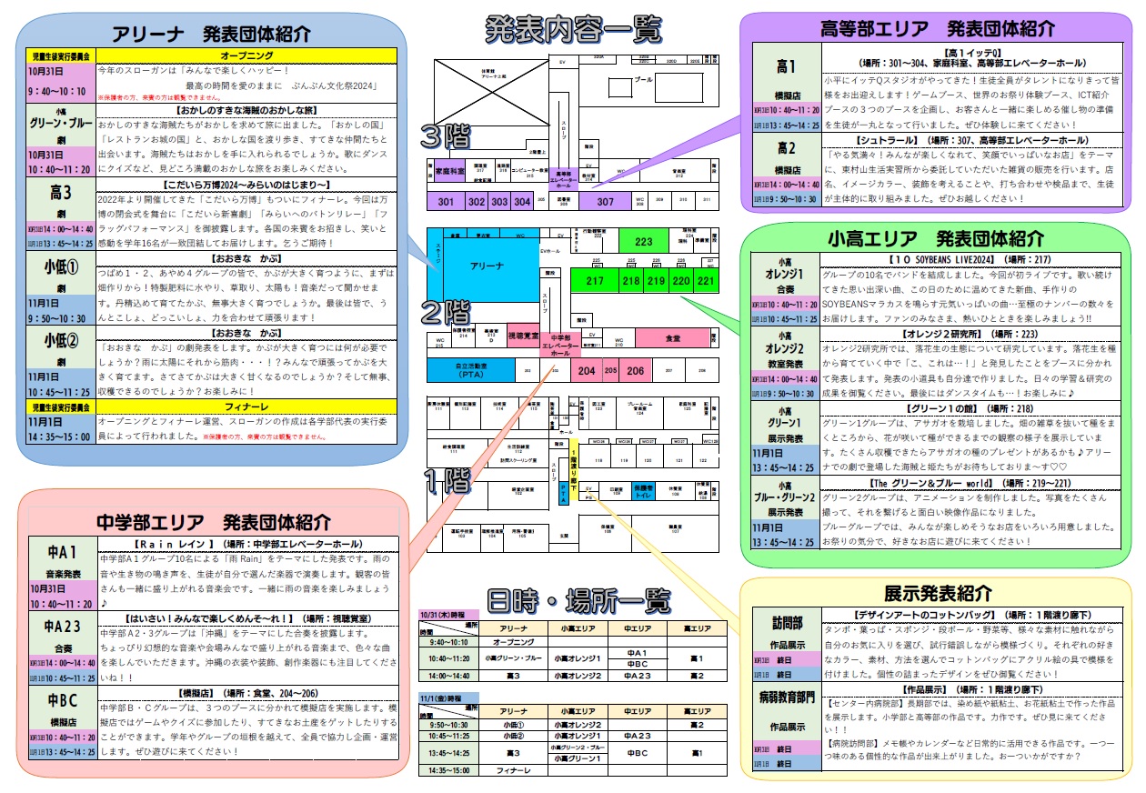 文化祭プログラム2